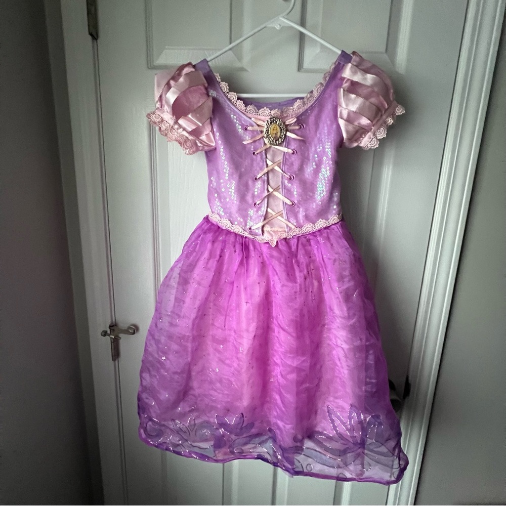 Tangled Rapunzel Disney Princess Costume Dress
